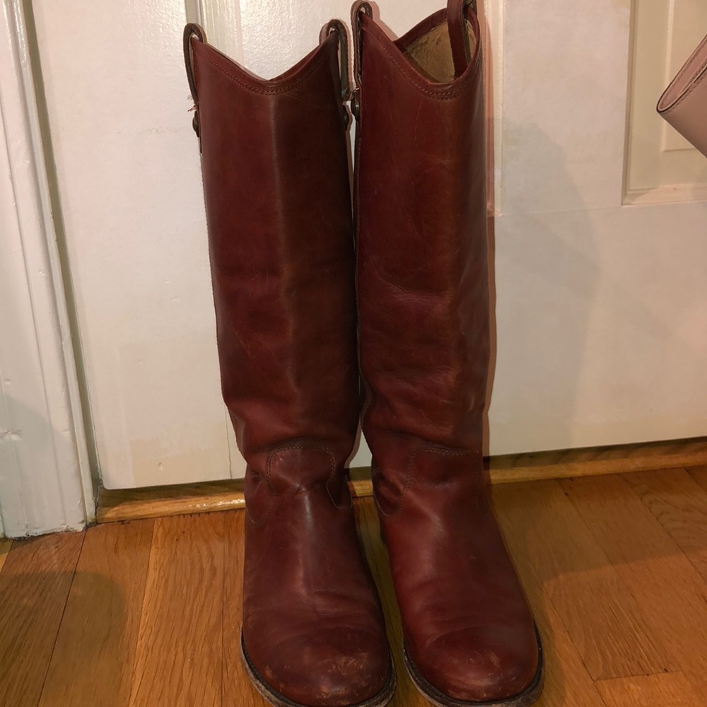 Melissa Talk Frye Boots- redwood size 7.5